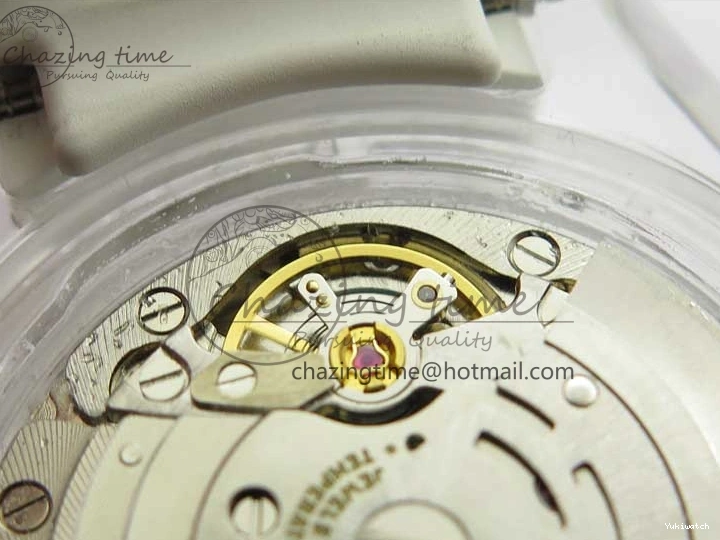 Dial Strap White Green Submariner on VR3135 3AF Transparent Best Phantomlab Edition Rubber 0217